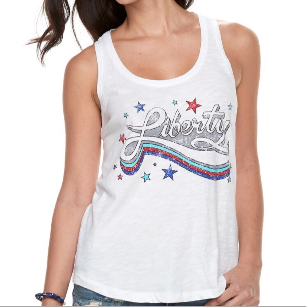 NWT Rock & Republic “Liberty” Racerback Tank Size S
